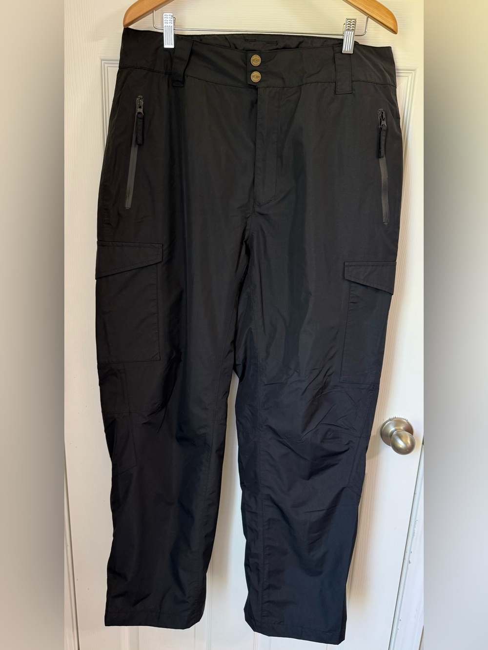 Mens Tru Spec Tactical Nylon Black Cargo Pants Size Large